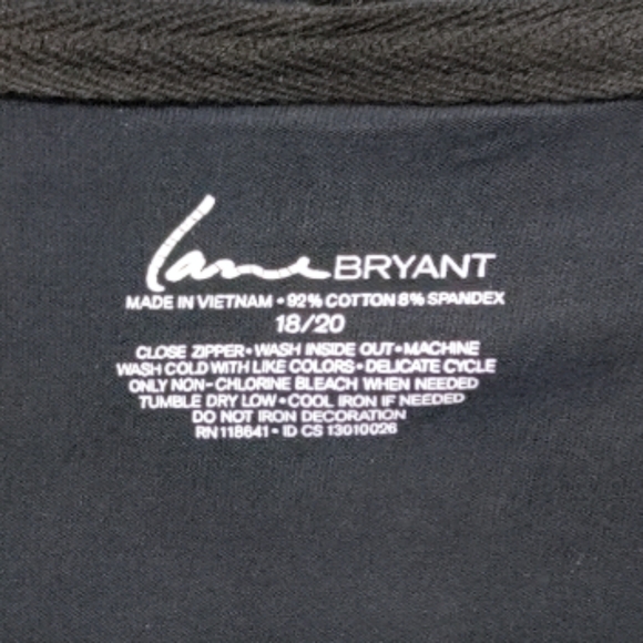 Lane Bryant Neon Pink Orange Stripe Full Zip Hoodie Women's Plus Size 18/20 2X - Picture 7 of 8